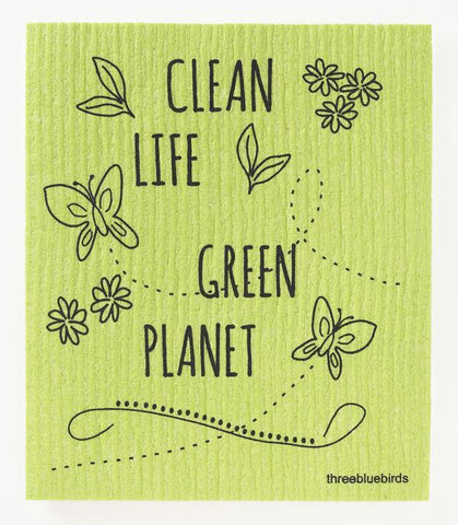 Clean Life Green Planet Swedish Dishcloth