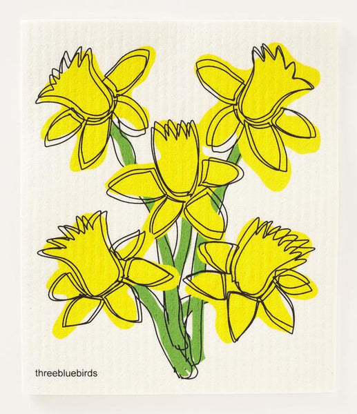 Daffodils Swedish Dishcloths