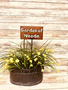 Garden of Weedin' Iron Plant Stake