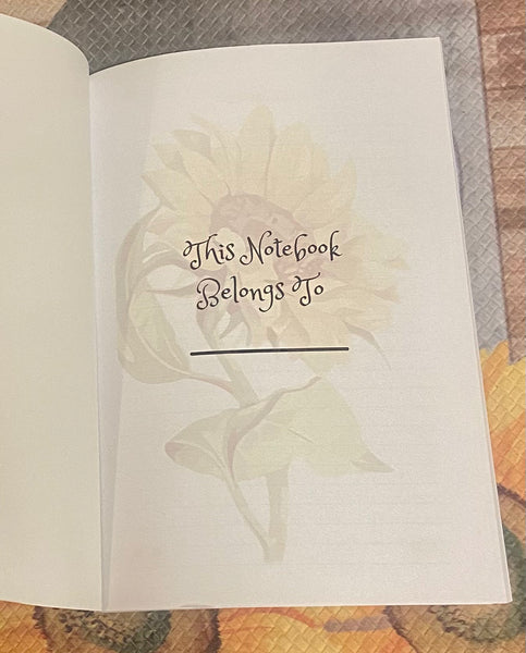 Sunflower Notebook and Journal