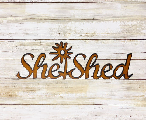 She Shed Iron Sign