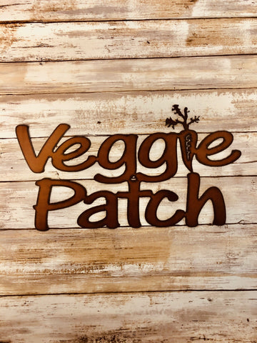 Veggie Patch Iron Sign