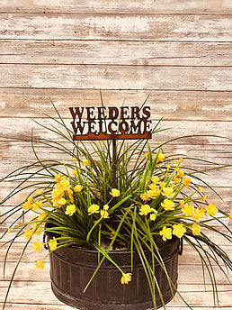 Weeders Welcome Iron Plant Stake